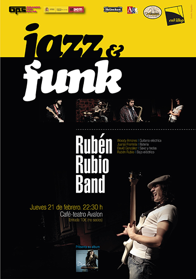 Cartel Rubén Rubio Band enViBop 6 logos P